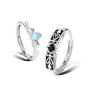 Paire d'Alliances Prince et Princesse