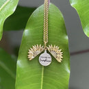 Collier Tournesol "Tu es mon Rayon de Soleil" + CADEAU